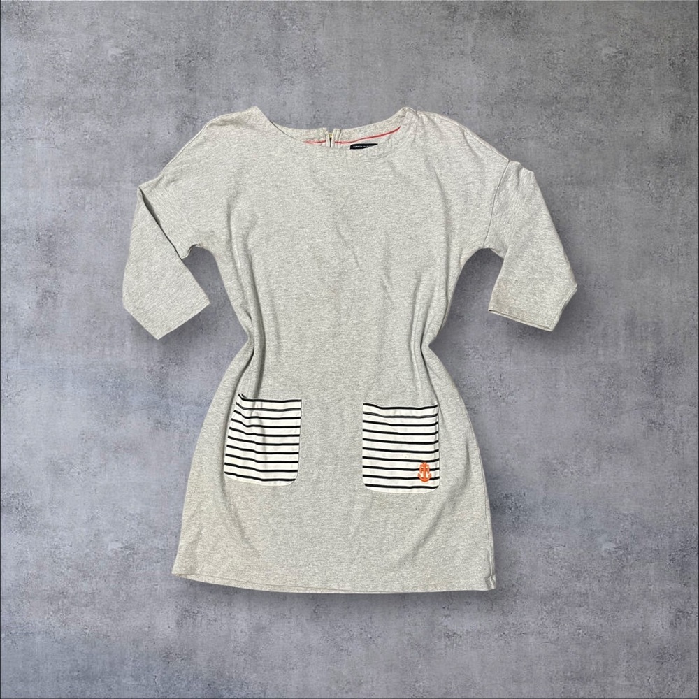 Gray Nautical Dress
